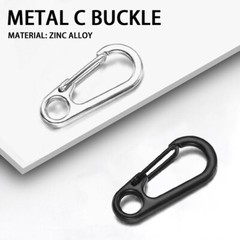 10Pcs Mini Paracord Carabiner Snap Spring Clips Hook Keyrings EDC Survival Tool