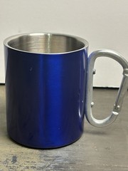 Brushy Mountain State Pen Mug Blue Camp Cup Carabiner Handle TN