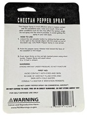 Cheetah Pepper Spray Keychain 0.5oz Self Defense Personal Safety UV Dye 12 ft