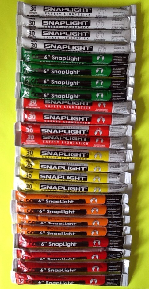 24 Multi Pack Cyalume Lightsticks Emergency Survival Blackouts Hunting Fishing