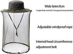 Mosquito Bug Head Net Hat,Veil Mesh Protection Cap,Dog Grooming Gnats Gear | …