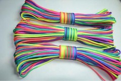 100FT RainBow Color 550 Paracord Rope 7 strand Parachute Cord CAMPING HiKING