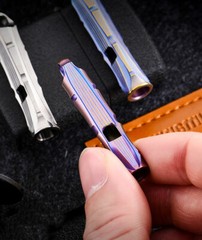 EDC Titanium Alloy Safty Whistle Keychain Pendant Necklace Outdoor Survival-Tool