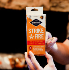 Diamond Strike-A-Fire Starter Match Sticks Firestarter Logs 12min Burn