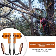 Tree Climbing Spike Crampons, Trees Artifact Crampons for Trees Set for Practice…