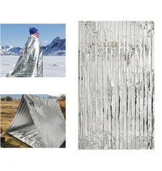 Emergency Blankets, 12 Pcs Outdoor Survival Insulated Gear, Mylar Thermal Space