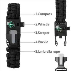 Paracord Bracelet Adjustable Size, Outdoor Multifunctional MULTI PURPOSE NEW