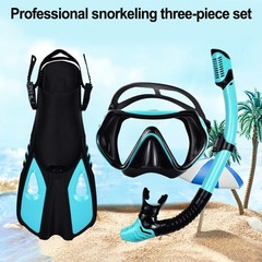 Diving Essentials Set Adjustable Mask Reliable Dry Top Snorkel and Fins