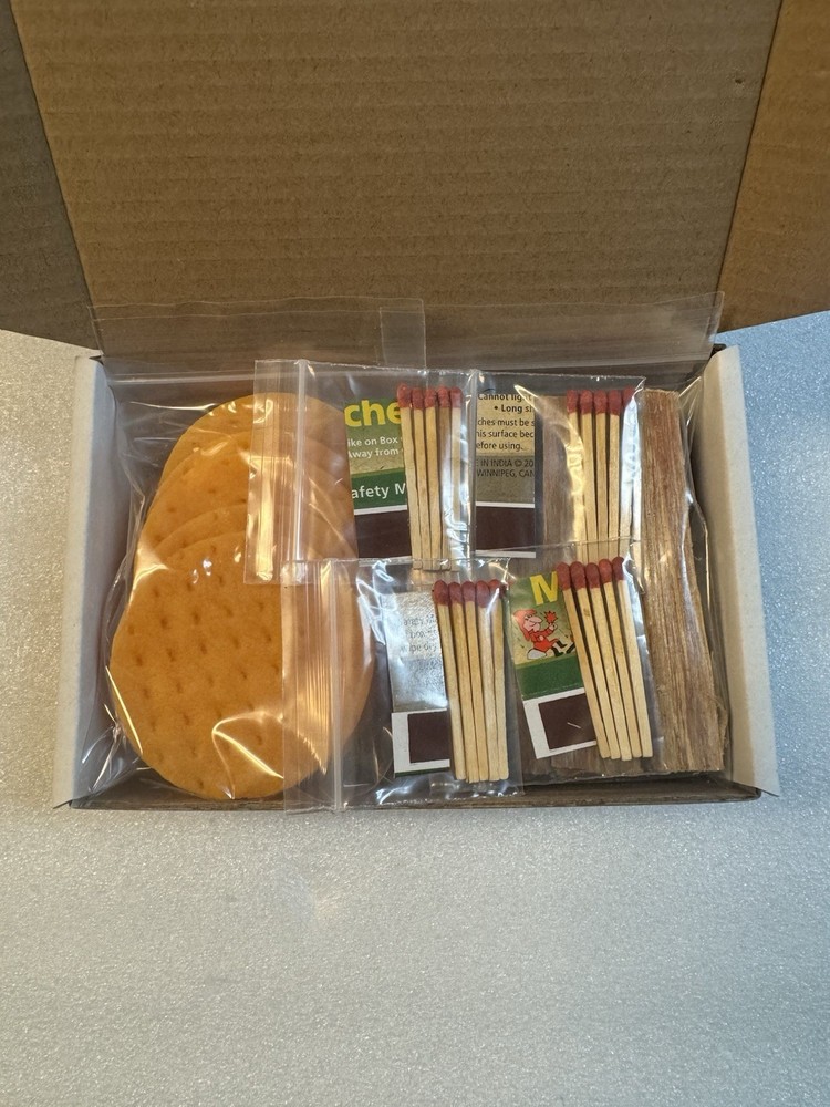 Fire Starter Fat Lighter Wood Waterproof Matches Cotton Wafers Camping Kit