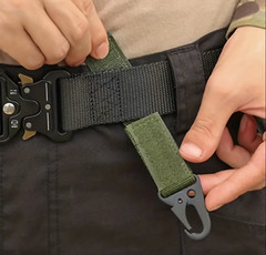 Tactical Carabiner Clip Band Strap Webbing with Key Chain Hook