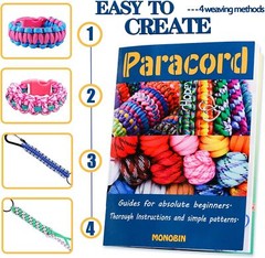 36 Color Paracord Craft Kit With Weaving Instructions And Accessories