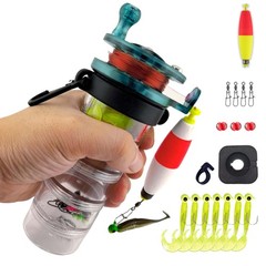 LoDinpo Pocket All-in-One Fishing Rod Small Pen Small, dark green