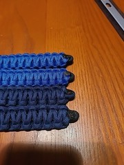 8″ Paracord Bracelet With Copper Wire Core – 4 Pack – Blue & Navy