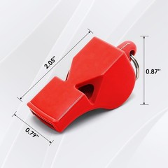 Loud Emergency Whistles with Lanyard – Red Safety Whistle for Camping, Hiking, B