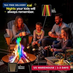 Complete Campfire Kit , Box include 6 Magical Color Changing Fire Packs, 20 Game