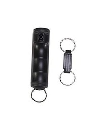 Pepper Spray Gel—Police Strength—Flip-Top & Finger Grip—Quick Release Black