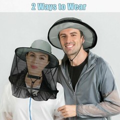 Bug Proof Sun Hat – Breathable Mesh with Face Net for Mosquito/Bee Protection US