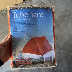 Stansport Outdoor Vinyl Tube Tent Camping/Hiking Emergency Survival Shelter