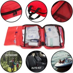 234 Piece First Aid Kit for Emergencies, Home, Office, Outdoors, Fully Stocked