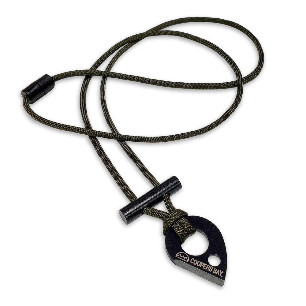 Emergency Fire Starter Necklace – Lightweight Mini Ferro Rod with Steel Claw Str
