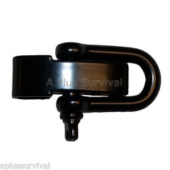10 Pack Black 5mm D Shackle Adjuster Bar Paracord Bracelet Gun Sling Dog Collar