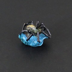 Trilobite Retro Brass Shark Spider Knife Lanyard Beads Necklace Pendant Charms