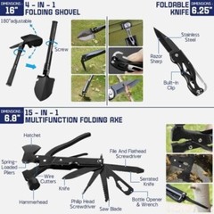 Survival Kit hunting/fishing crossbow. First aid, survival guide & much more!