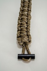Fire Starter Bracelet Survival Adjustable Paracord Ferro Rod EZ Deploy Bushcraft