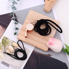 Rose Gold Survival Whistle for Women Emergency Loud Safety Whistle Necklace f…