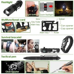 47PCS Survival Kit Emergency Gear EDC Outdoor Camping Hiking Tool Set
