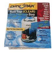 DRY PAK Waterproof Multi-Purpose Floating Case Clear 11.5×19 After Closing New