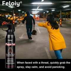 Feloiy Max Strength 11oz Pepper Spray w/ Holster 1 Pack Free peper spray 1/2oz