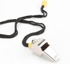 Bsofing Coaches Whistle with Lanyard Loud Crisp Sound Referee Teacher Adult Use