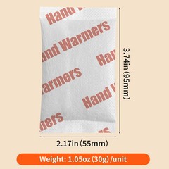 10 Pack Hand Warmers Disposable – Up to 15 Hours of 15 Hours, Creamy white
