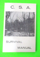 NOS VINTAGE 1982 C.S.A. SURVIVAL MANUAL BOOK ~ OFF GRID PREPPER SURVIVALIST