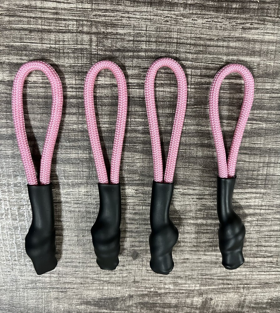 FS Pink W/Black Nike Elite Zipper Pull replacements (Set of 4) – Paracord Dredz