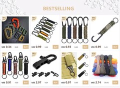 Paracord Bracelet For Men Fashion 7 Strand 4mm Tactical Parachute Cord Survival