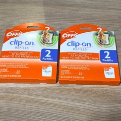 Lot of 2 OFF! Clip-On Mosquito Repellent Refills 2 Packs – 4 Refills Total