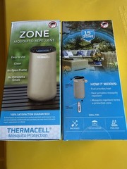 THERMACELL Mosquito Repellent Zone Device 15ft No Spray Scent Free NEW 2 Pack