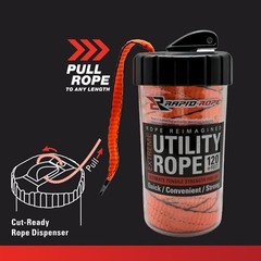Rapid Rope Canister Tactical Paracord, 1100lb Test, USA Made | 120ft Orange
