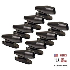 8Pcs Deer Whistles for Vehicles Wind Activated Black 8 Pack C
