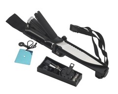 Tekna TEK-WES Solid Blade Wilderness Edge Survival Knife and Tool Set