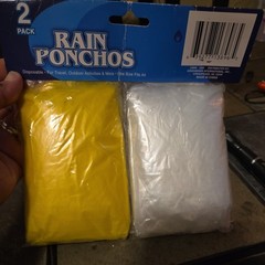 2 PACK & 1 pack RAIN PONCHOS 3 DISPOSABLE RAIN PONCHOS NEW IN BAG