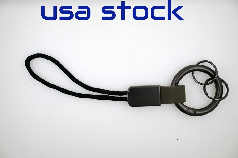 Keychain Lanyard Cotton Rope Strap Metal Keyring