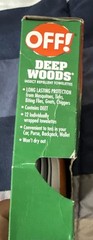 OFF! Deep Woods Mosquito and Insect Repellent Wipes, Long Lasting, 6