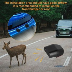 4 Deer Whistles Animal Alert Sonic Wildlife Warning Device Car Safety Accessory