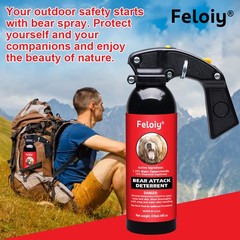 Bear Spray Repellant W/ Spray Bag W/ 1 Pack Free Peper Spray 1/2oz