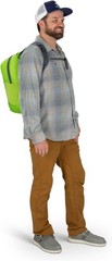Ultralight Collapsible Stuff Pack Packable Travel Backpack Daypack Luggage Black