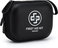 Mini First Aid Kit – 150 Piece Small Waterproof Hard Shell Medical Kit for Home,