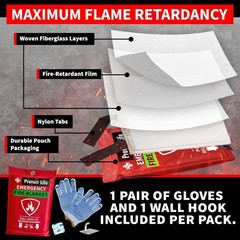 Protect Life Saving Fire Blanket (Pack of 1), 1)